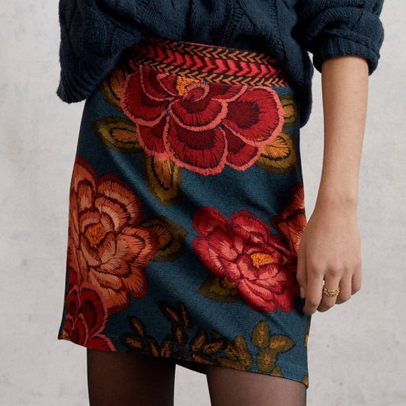 Anthropologie Dresses & Skirts - Anthropologie Farm Rio Piera Sweater Mini Skirt